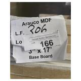 Arauco MDF base 3" x 17