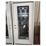 36" RH Full Deco exterior door