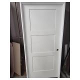 36" LH 3 Panel interior door