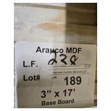 Arauco MDF base 3" x 17