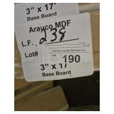 Arauco MDF base 3" x 17