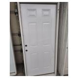 36" RH 6 Panel exterior door
