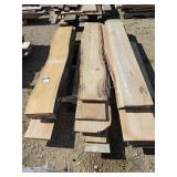 Pallet of Oak, pine and live edge boards