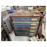 Hardware organizer with contents