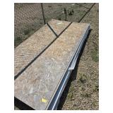 2 pieces fiber board and 1 piece osb