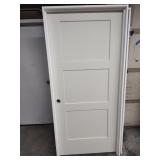 36" RH 3 Panel interior door