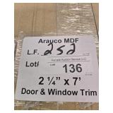 Arauco MDF trim 2-14" x 7