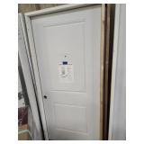 36" RH 2 Panel Peephole exterior door