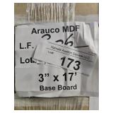 Arauco MDF base 3" x 17