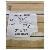 Arauco MDF base 3" x 17