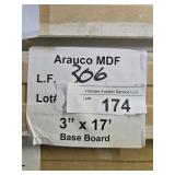 Arauco MDF base 3" x 17
