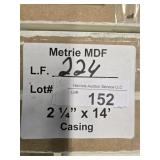 Metrie MDF casing 2-1/4" x 14