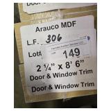 Arauco MDF trim 2-1/4" x 8