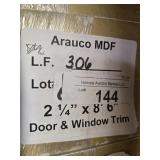 Arauco MDF trim 2-1/4" x 8