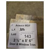 Arauco MDF trim 2-1/4" x 8