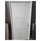 36" LH 3 Panel interior door