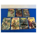 7 Gold Key Comics - Turok 1976-77 issues