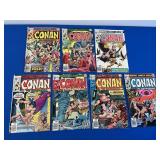 7 Marvel Comics - Conan # 72-73; 75-79