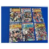 6 Marvel Comics - Conan # 66-68 & 70-72