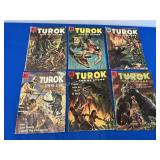 6 DELL Comics - Turok - 1957-58 issues