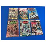 6 Charlton Comics - War Themes - 1960s-70s