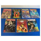 7 Warren Magazine Eerie Assorted