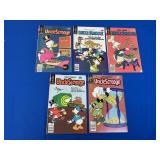 5 Gold Key Walt Disney Comics - Uncle Scrooge