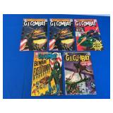 5 DC Comics - GI Combat #123 (2), 116, 119, 132