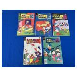 5 Gold Key Walt Disney Comics