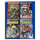 4 Marvel Comics - War is Hell #2, 12 Sinbad #7, 25