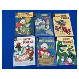 6 Gold Key Walt Disneyï¿½s Uncle Scrooge Comics