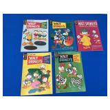 5 Gold Key Walt Disney Comics & Stories