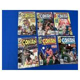 6 Marvel Comics Conan - # 106, 107, 109, 110,