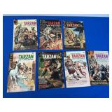 7 Gold Key Comics - Tarzan - 1970s