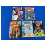 5 DC Comics Weird War Tales - 1972-74
