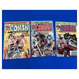 3 Marvel Comics - Conan #44, 48, 55