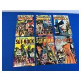 6 DC Comics - Sgt. Rock # 183, 192, 197, 204,