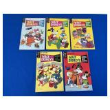 5 Gold Key Walt Disney Comics