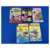 5 Gold Key Walt Disney Comics - Uncle Scrooge