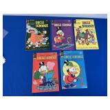 5 Gold Key Walt Disney Comics - Uncle Scrooge