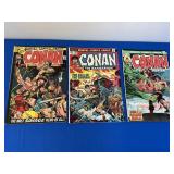 3 Marvel Comics - Conan # 12, 26, 37
