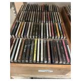 Wooden Caddy of Music CDs - Rock, Blues, Pop