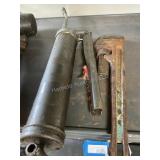 Grease Gun & Pipe Wrench