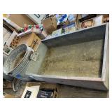 3 Galvanized Metal Tubs & Trough