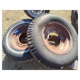2 15" trailer wheels