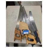 Assortment of handsaws