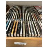 Wooden Caddy of Music CDs - Rock, Blues, Pop