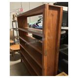 Wooden Shelving Unit - Approx 60 x 13 x 66" high