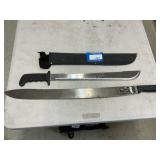 2 Machete Knives