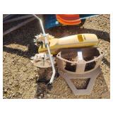 Sprinkler and hose hanger